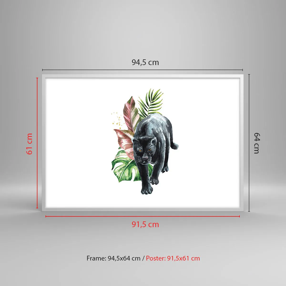 Poster în ramă albă - Sălbăticia inimii - 91x61 cm