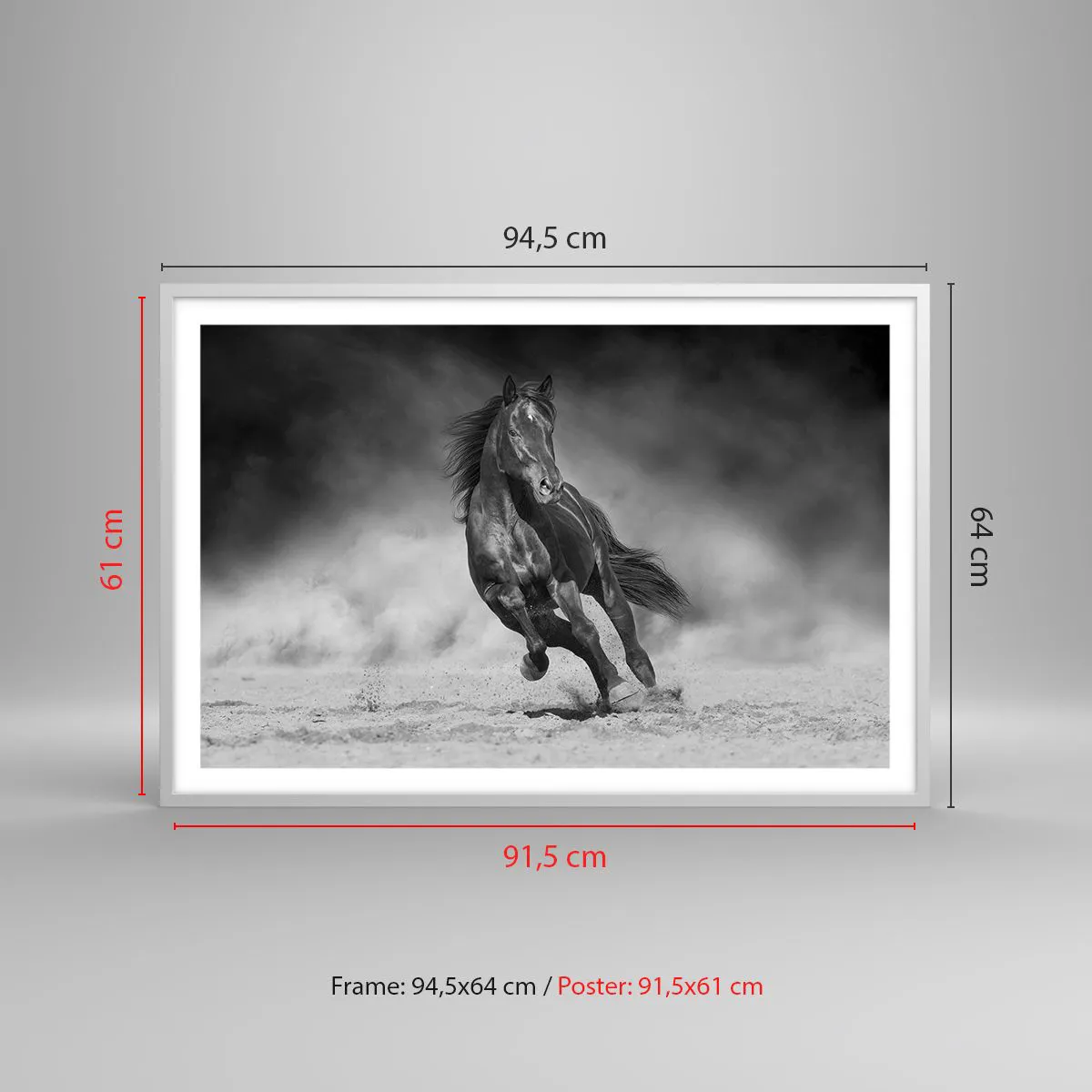 Poszter fekete keretben - Az emírhez méltó - 91x61 cm