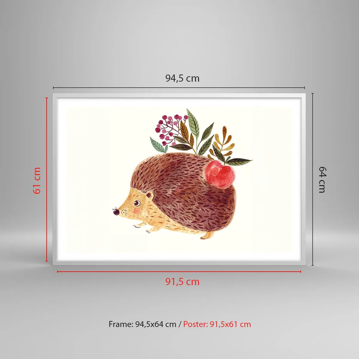 Poster in einem weißen Rahmen - Und dann magst du mich schon - 91x61 cm