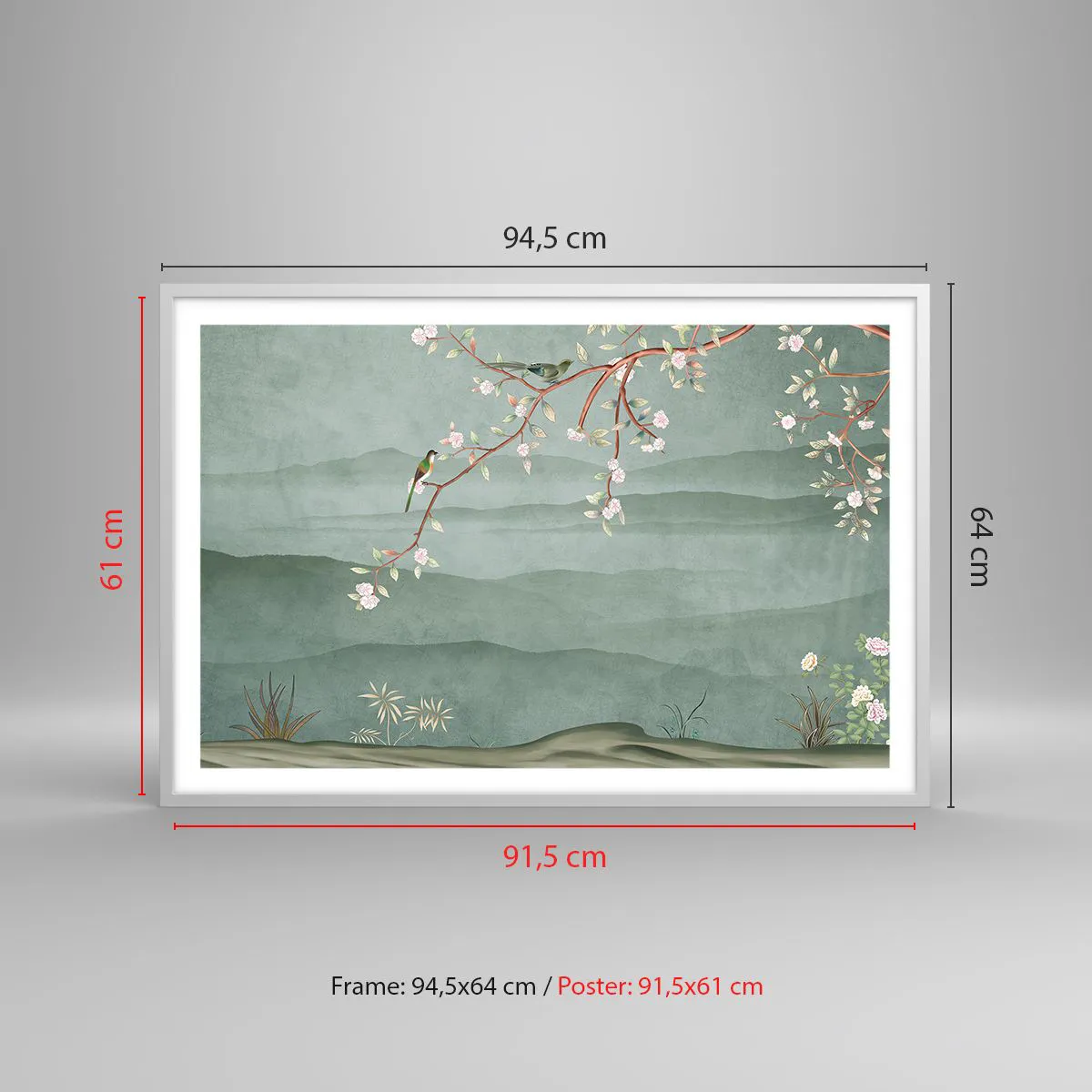 Poszter fekete keretben - Tavasz, ah, te vagy az - 91x61 cm