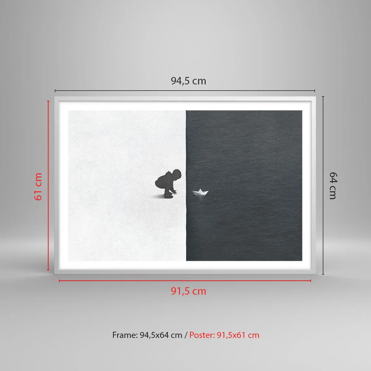 Poster in einem weißen Rahmen - Tolle Expedition - 91x61 cm
