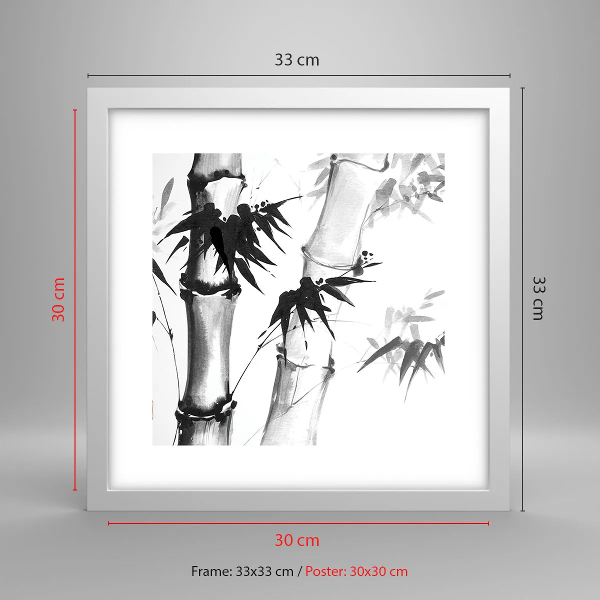 Affiche dans un cadre blanc - Poster - Gros plan sur l'orient - 30x30 cm