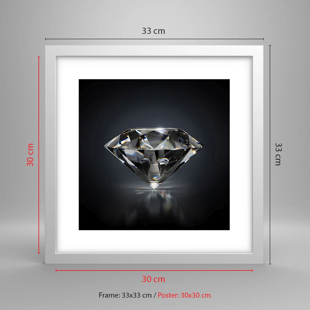 Plakát v bílém rámu - Best girls friend - 30x30 cm