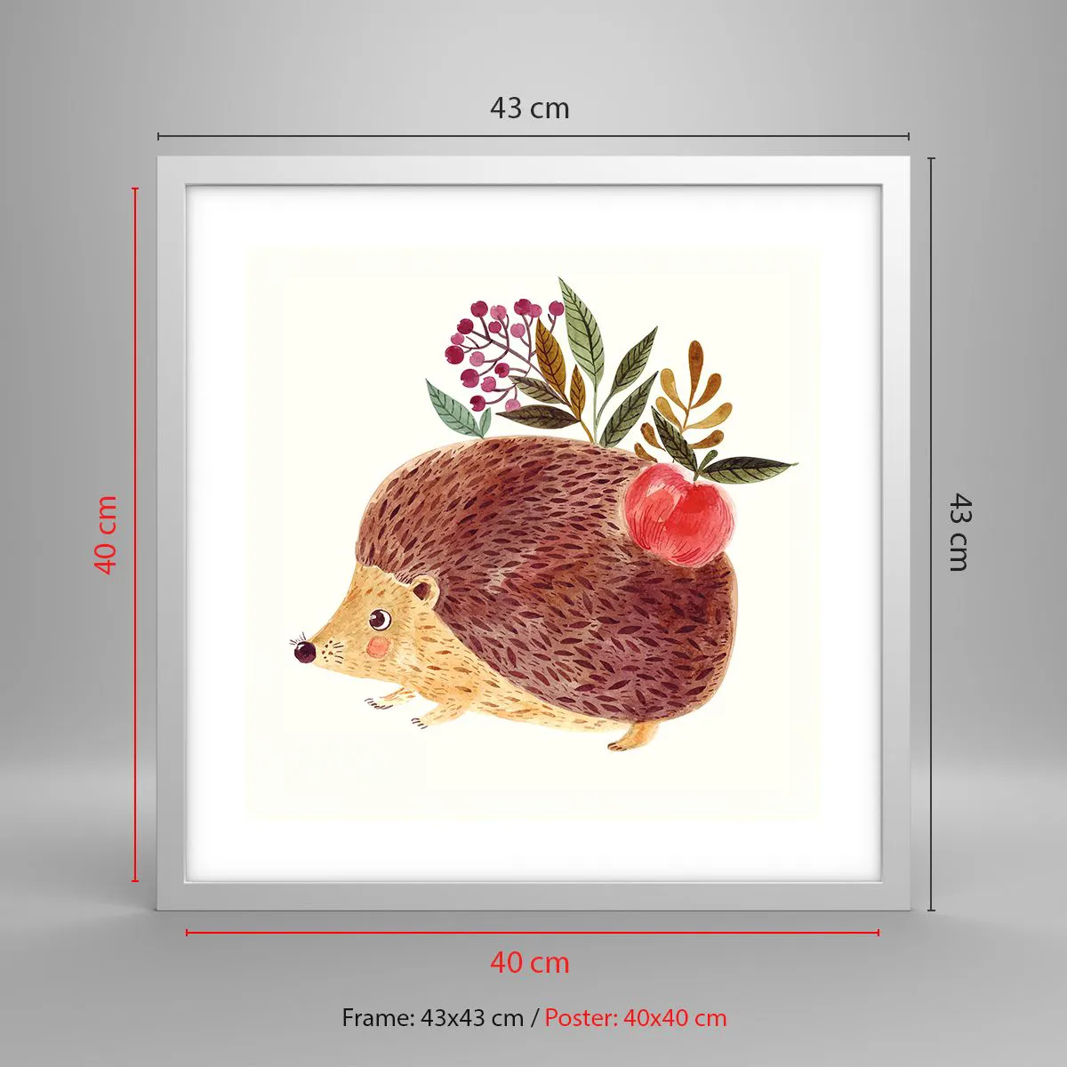 Poster in einem weißen Rahmen - Und dann magst du mich schon - 40x40 cm