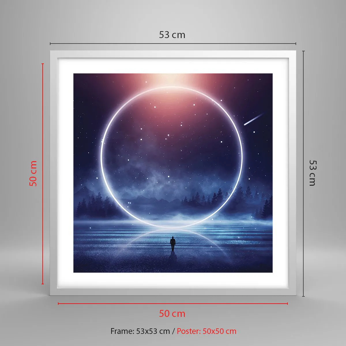 Poszter fekete keretben - Már itt vannak... - 50x50 cm