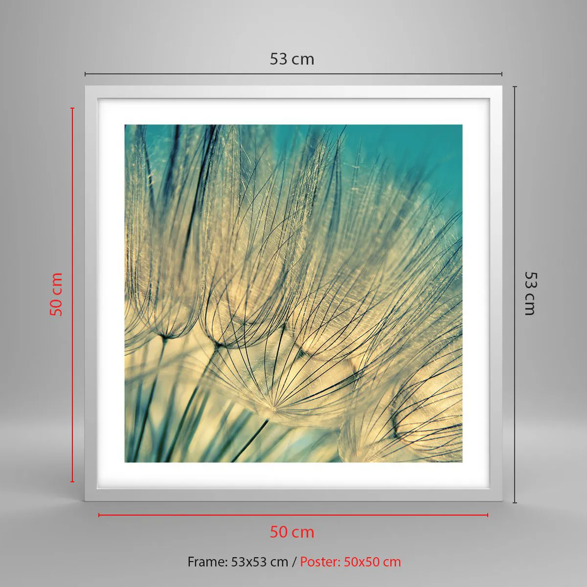 Poszter fekete keretben - A szélre várva - 50x50 cm