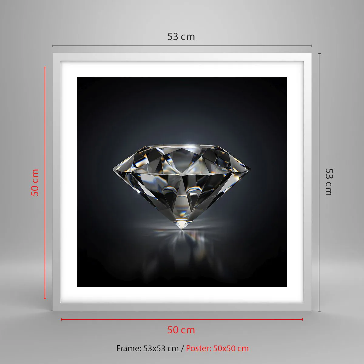 Plakát v bílém rámu - Best girls friend - 50x50 cm