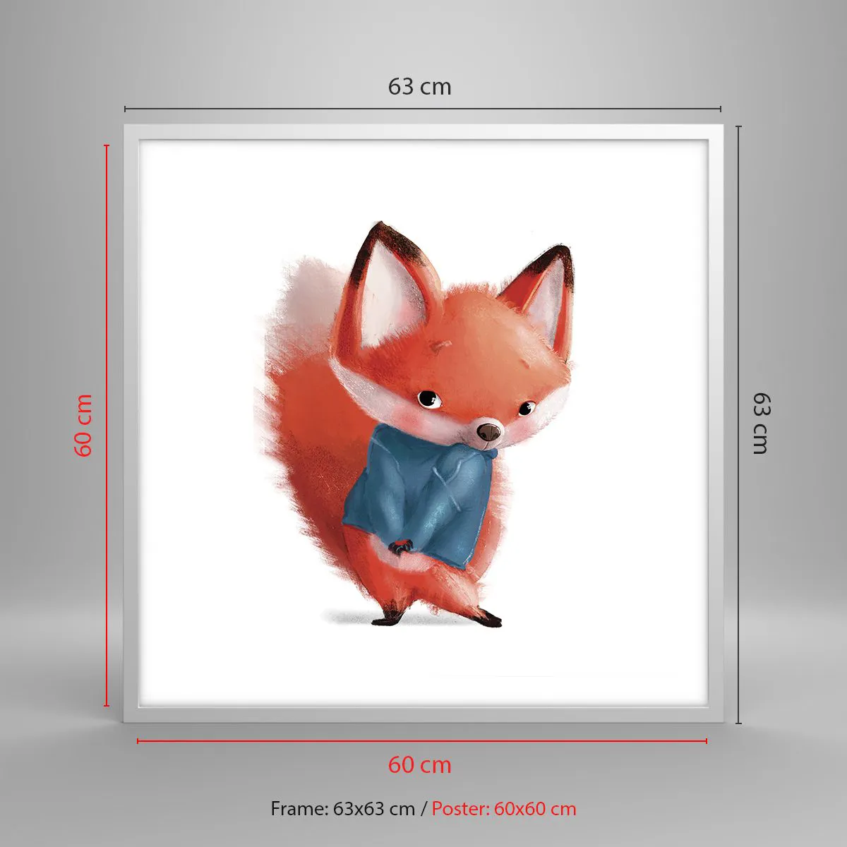 Poster in white frmae - Do I Look Good in It? - 60x60 cm