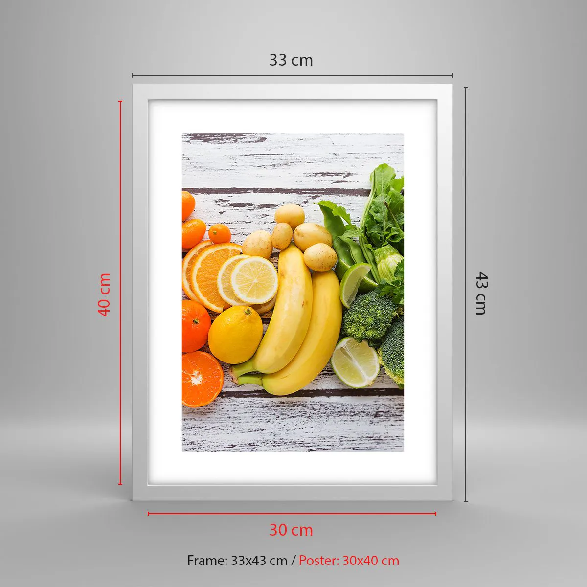 Affisch i vit ram - Räcker det inte? - 30x40 cm