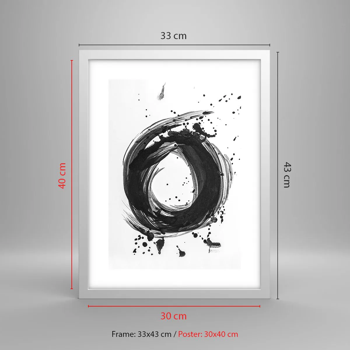 Poster in white frmae - Whirl of Creation - 30x40 cm