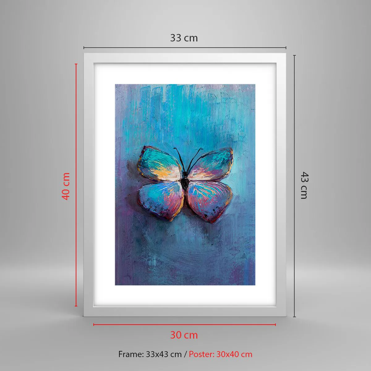 Poster in cornice bianca - In tutta la bellezza - 30x40 cm