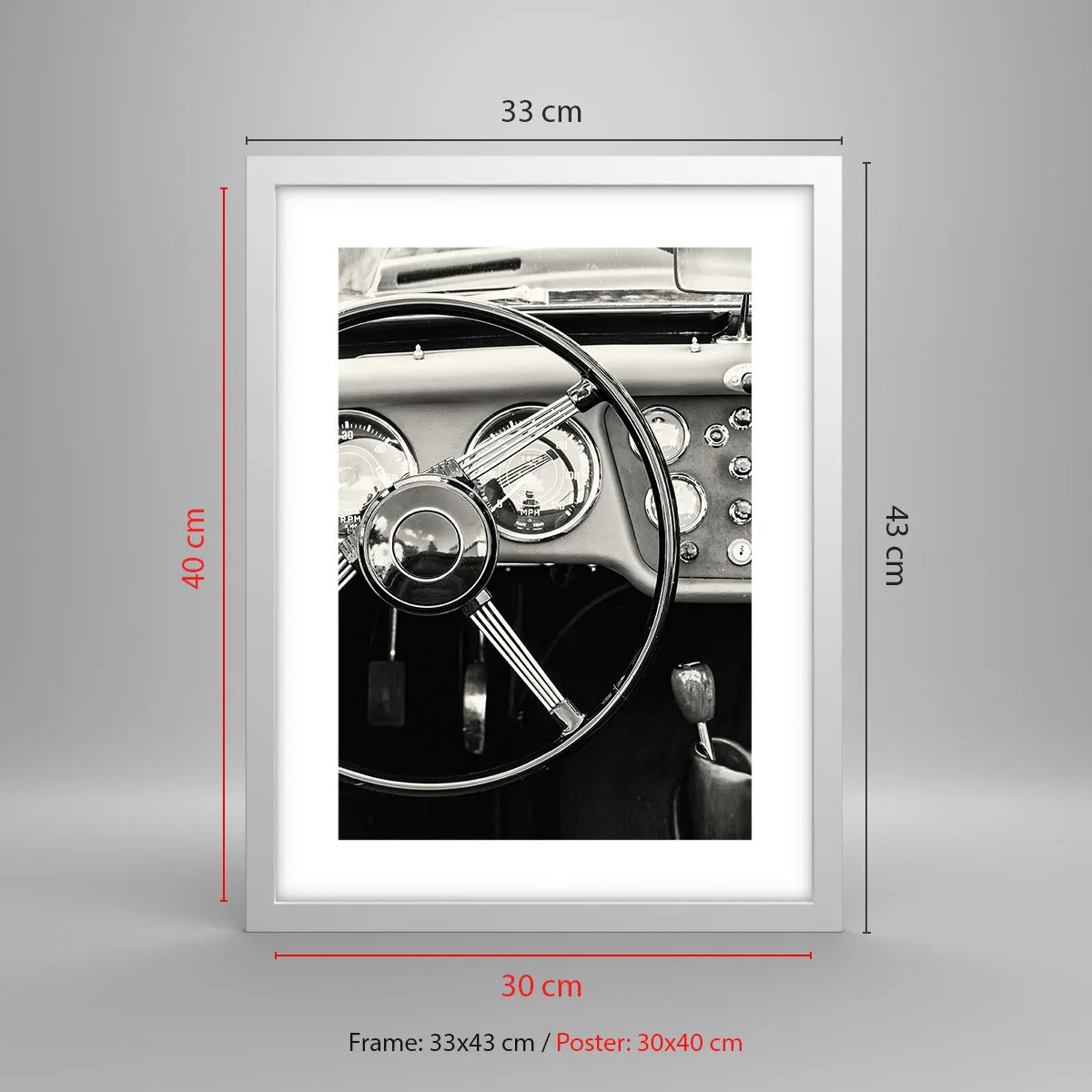 Poszter fekete keretben - Gyűjtő álma - 30x40 cm