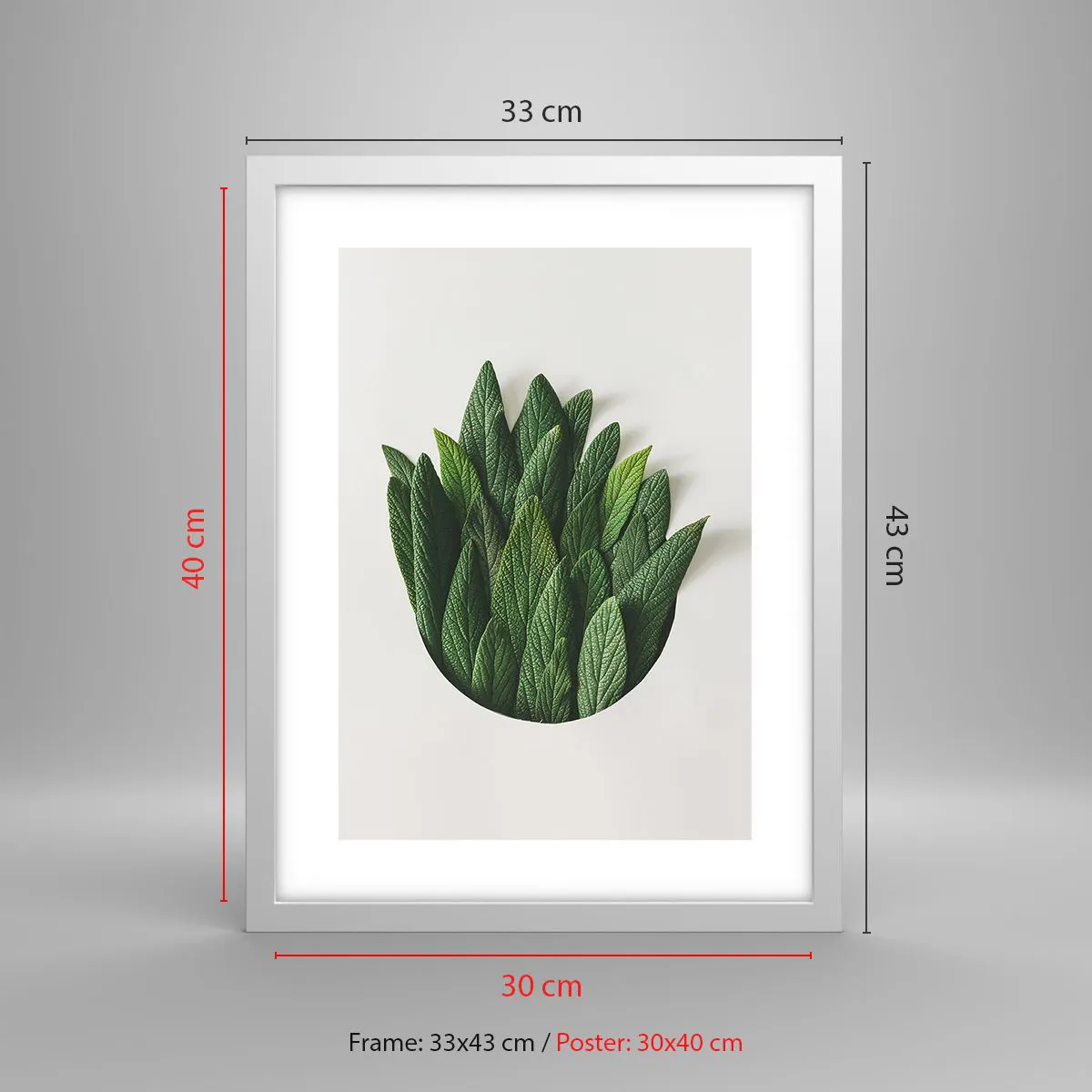 Plagát v bielom ráme - Neukojiteľná zvedavosť - 30x40 cm