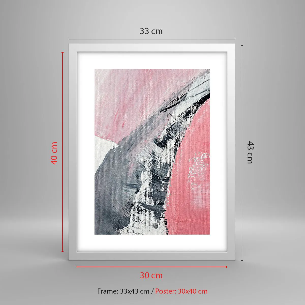 Plakát v bílém rámu - Sladěná kompozice - 30x40 cm