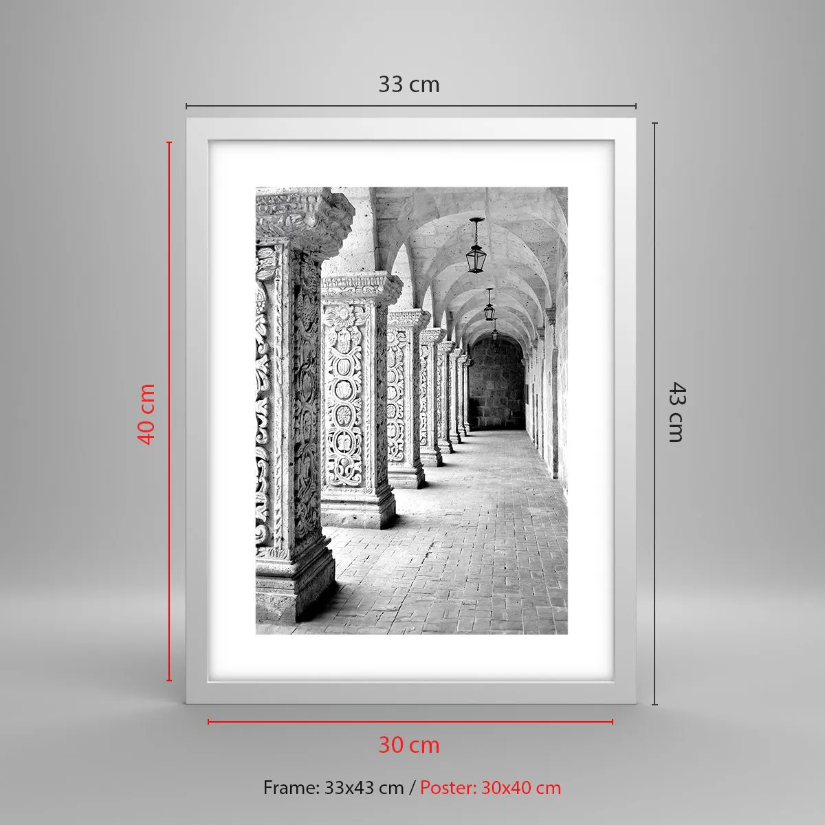 Poster in white frmae - Where is this Going...? - 30x40 cm