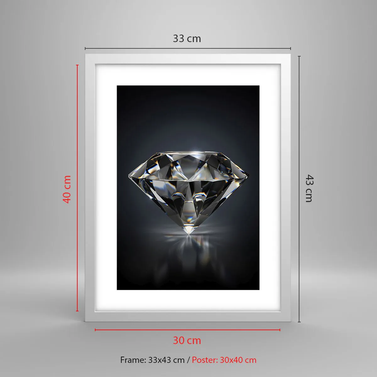 Plakát v bílém rámu - Best girls friend - 30x40 cm