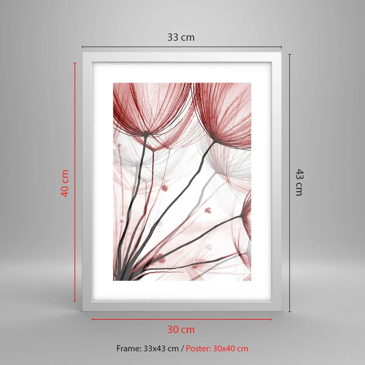 Póster en marco blanco - Antes de partir - 30x40 cm