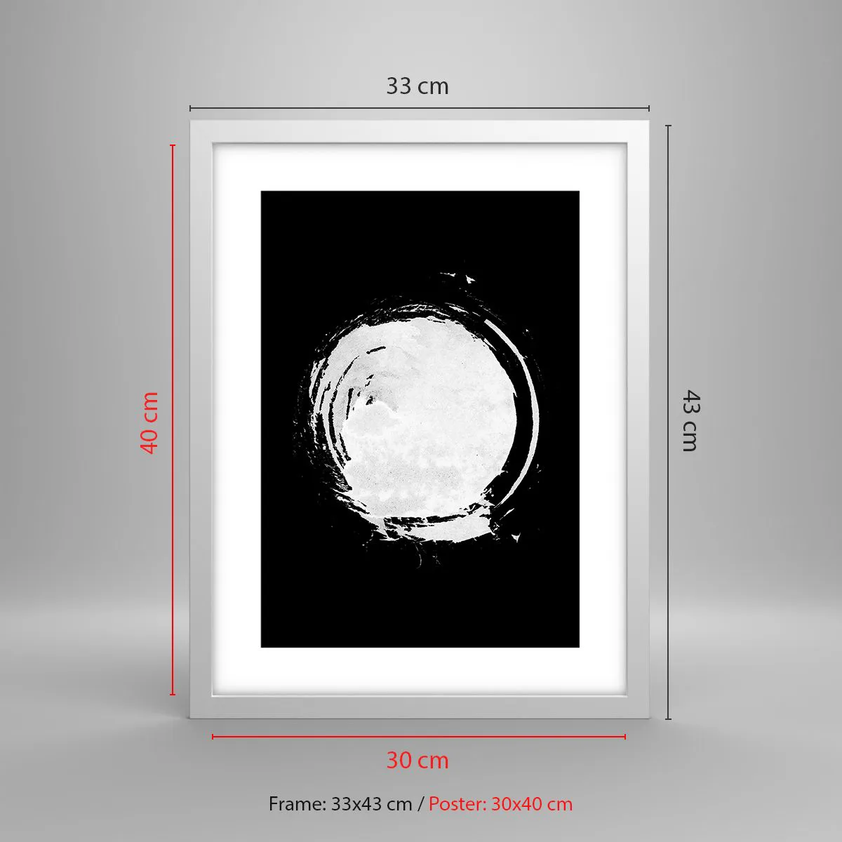 Affiche dans un cadre blanc - Poster - Belle sortie - 30x40 cm