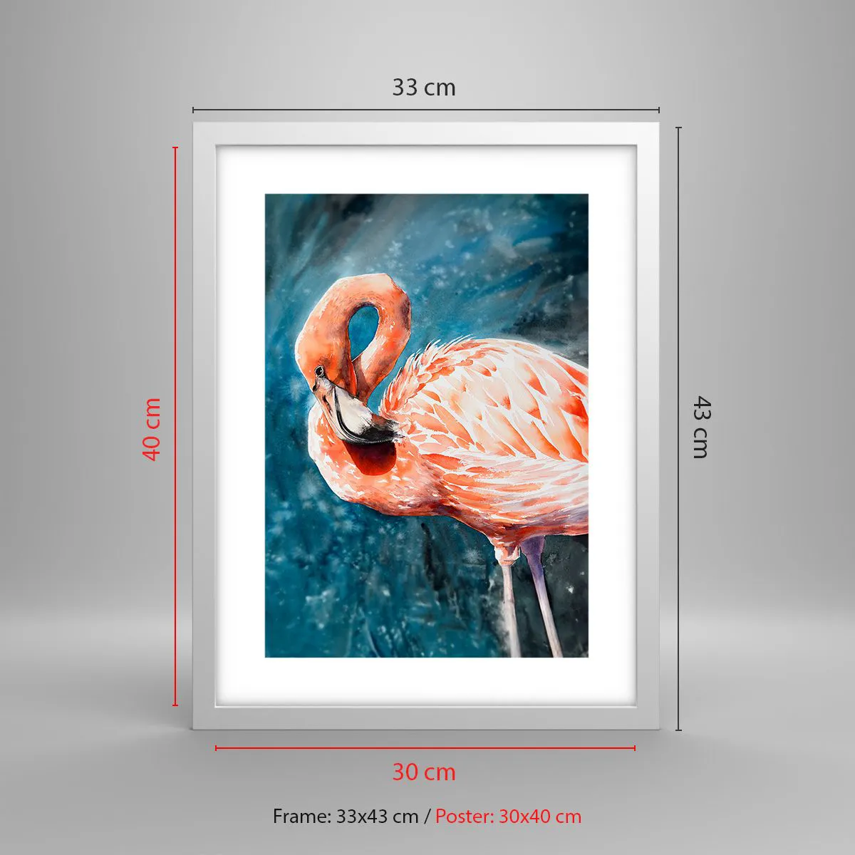 Poszter fekete keretben - Természetesen dekoratív - 30x40 cm