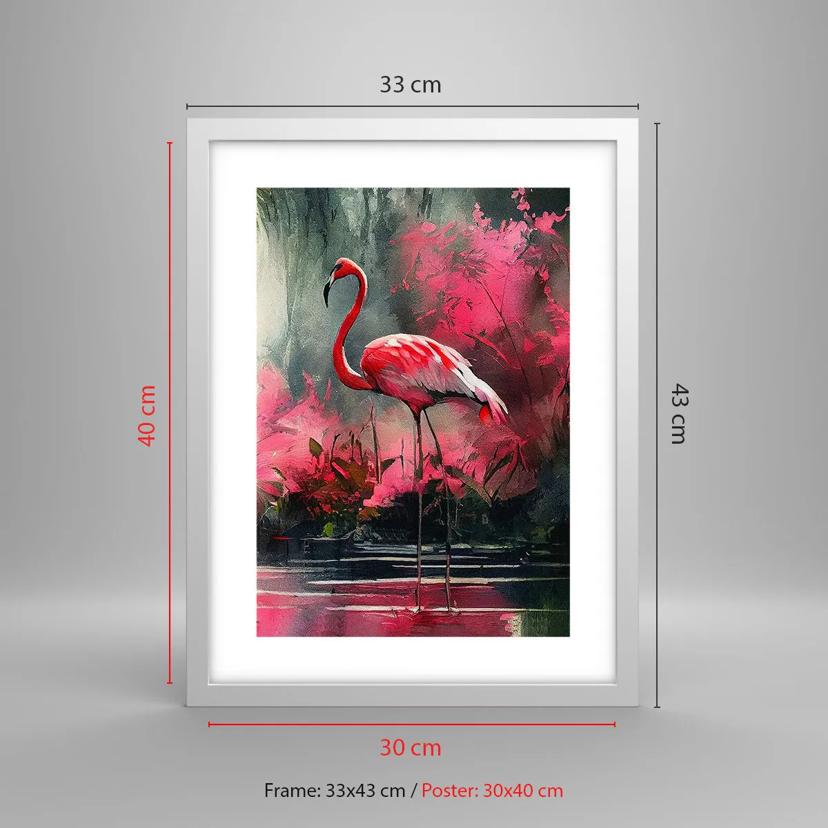 Poszter fekete keretben - Egy lecke a természetes bájról - 30x40 cm