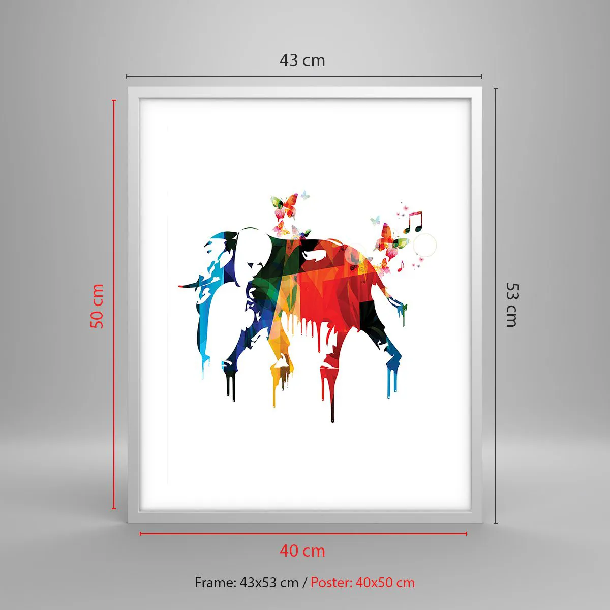 Poszter fekete keretben - Bárki tud táncolni - 40x50 cm