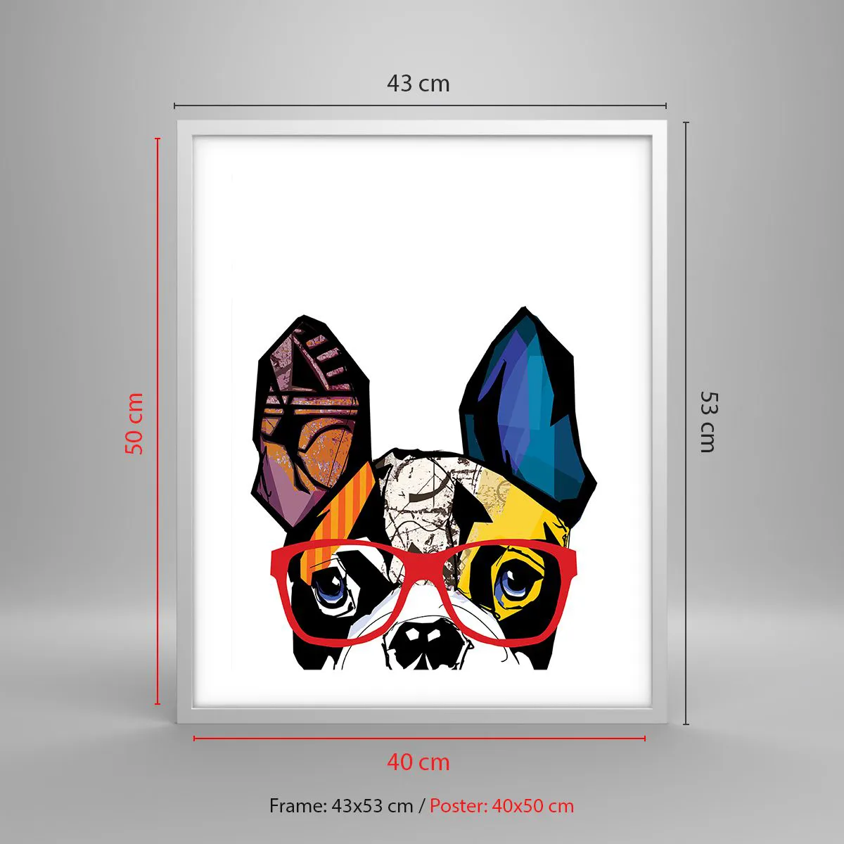 Poster in white frmae - Intellectual - 40x50 cm