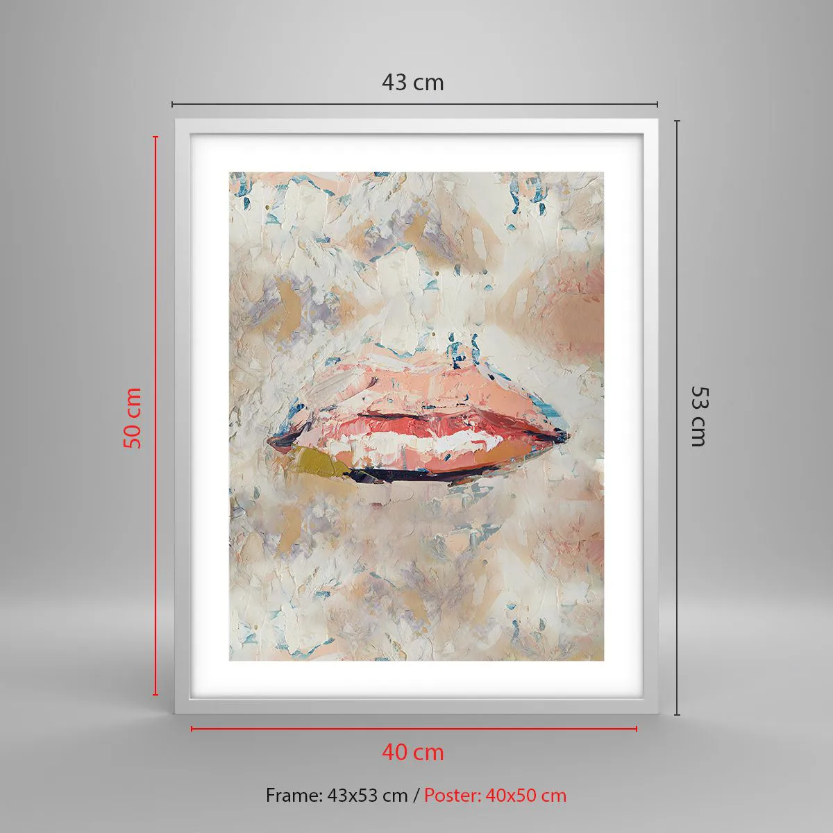 Affisch i vit ram - Väcker sinnen - 40x50 cm