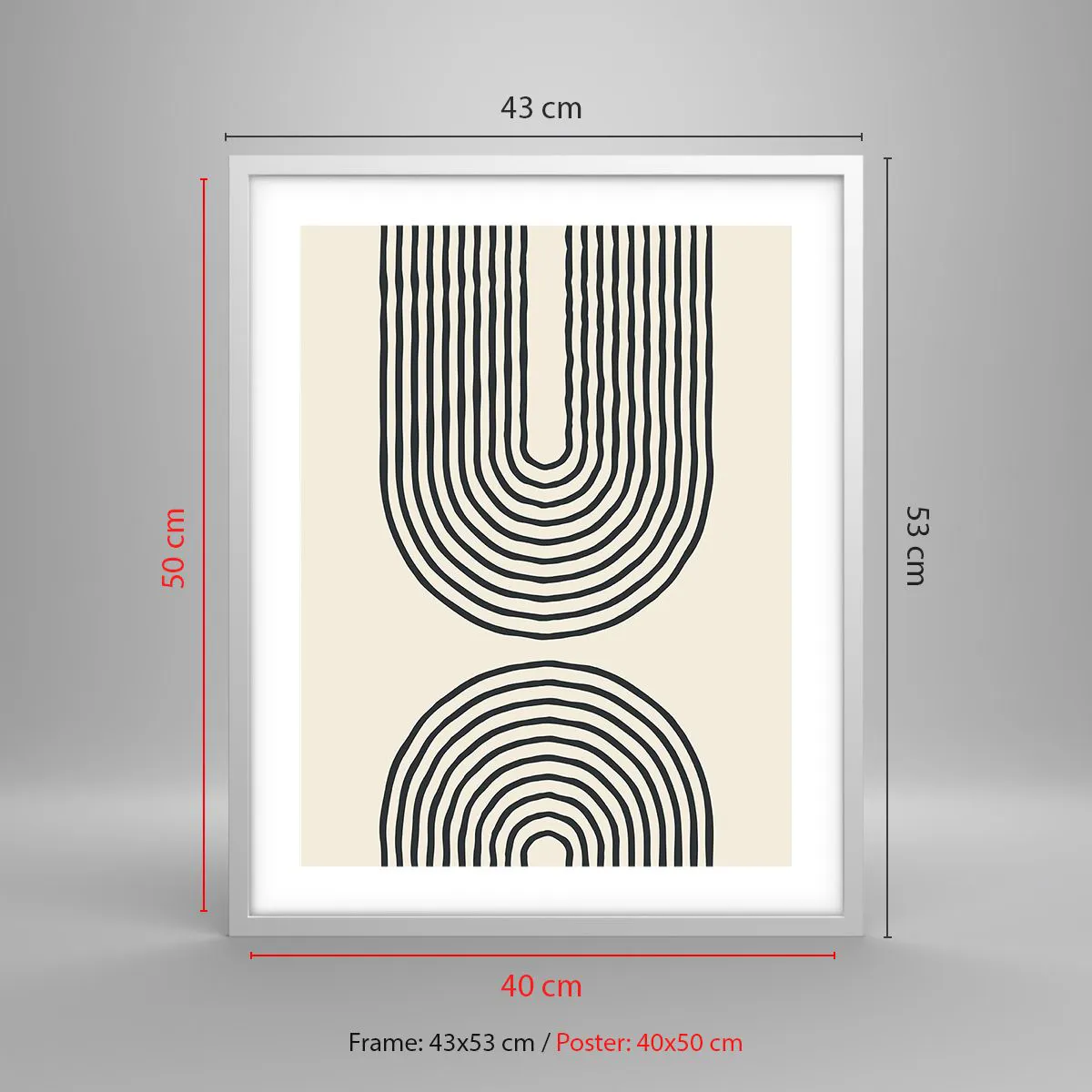 Poster in cornice bianca - Tra un attimo... - 40x50 cm