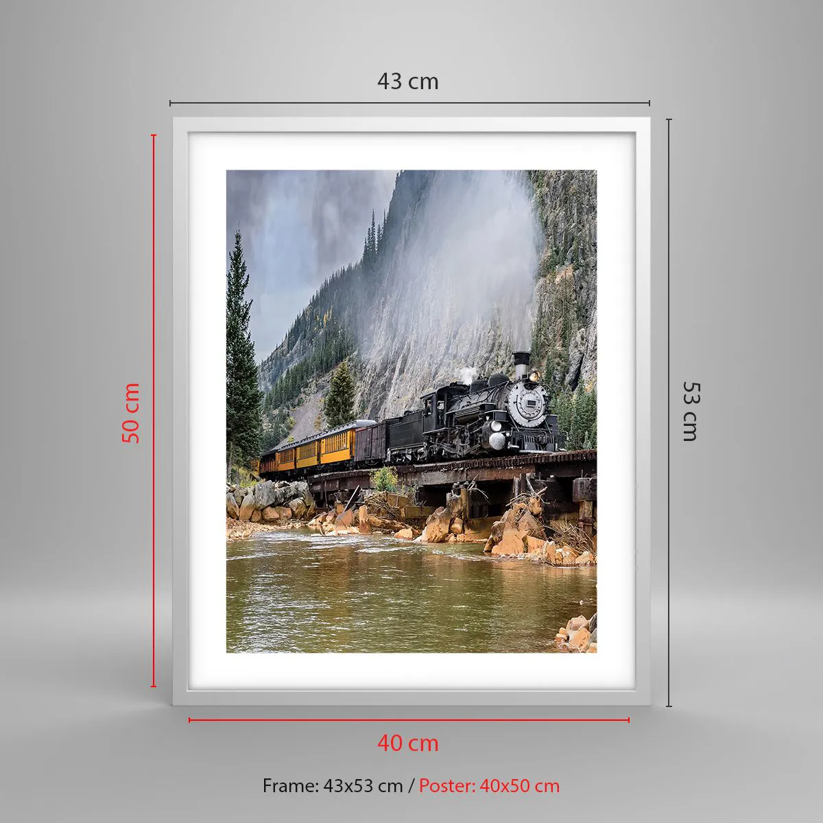 Poszter fekete keretben - Hova? Hova? - 40x50 cm