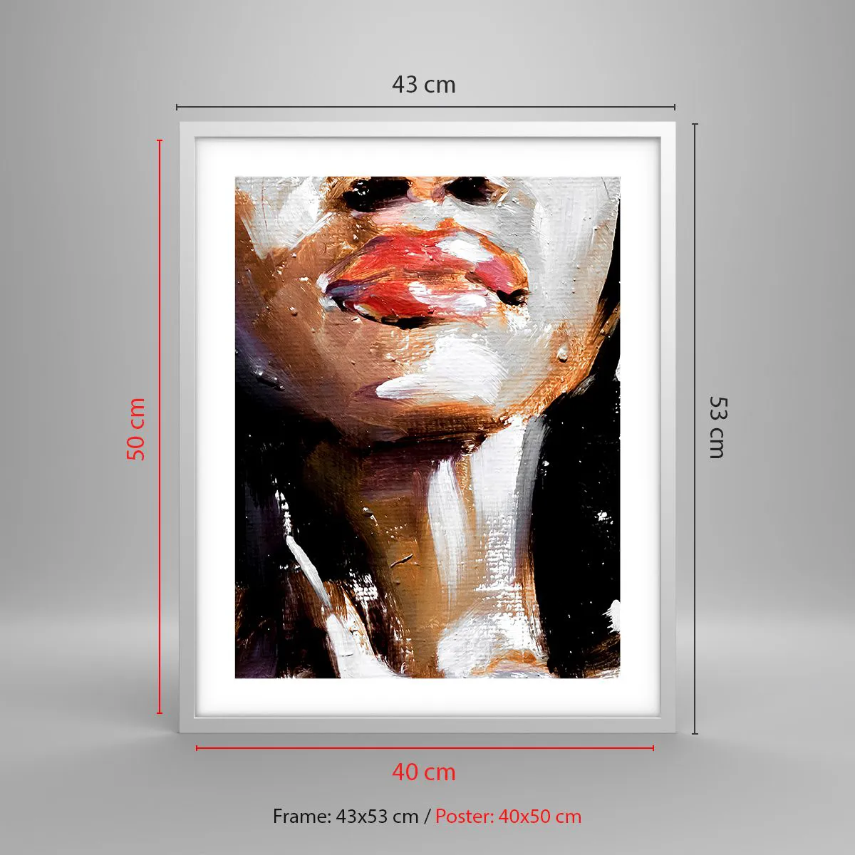 Plakat w białej ramie - Duma bez uprzedzeń - 40x50 cm