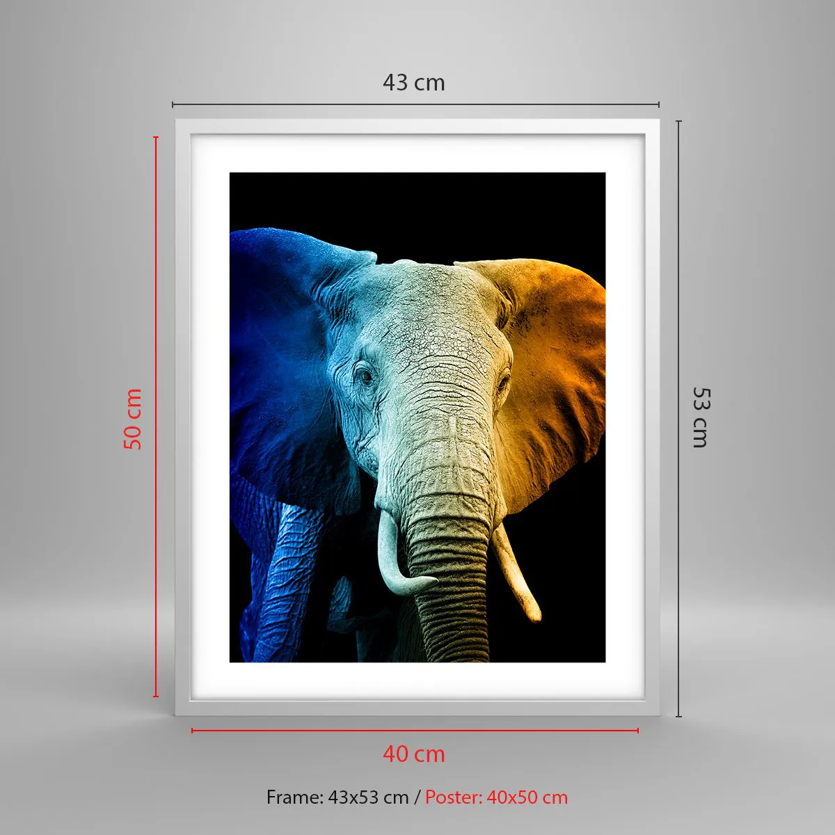 Poszter fekete keretben - Excentrikus, nem különc - 40x50 cm