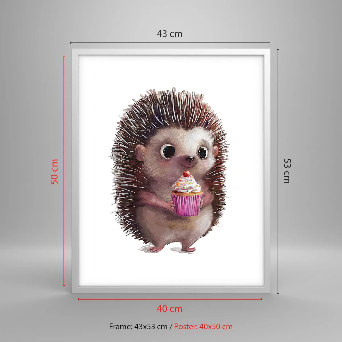 Plakat i hvid ramme - Fejring er hver dag - 40x50 cm