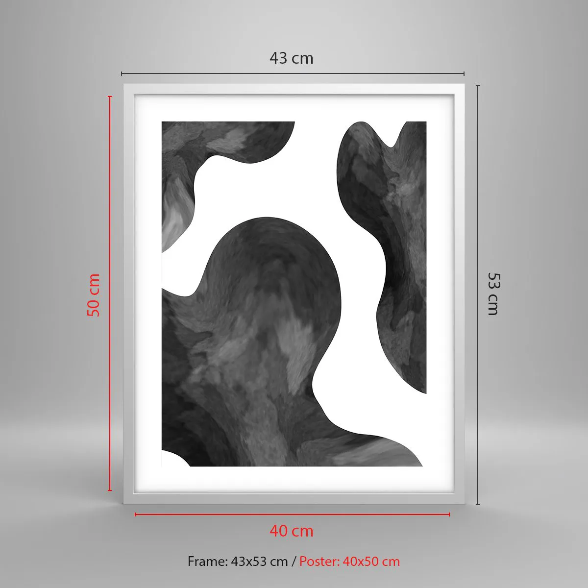 Poszter fekete keretben - A tejút - 40x50 cm