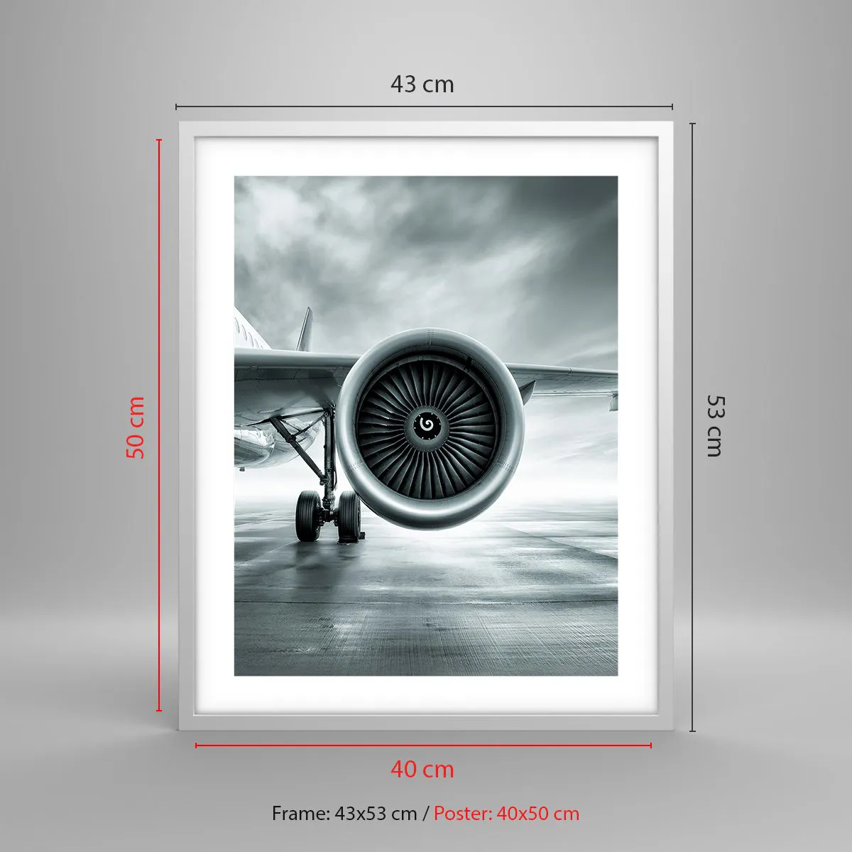 Plakat w białej ramie - Jest moc! - 40x50 cm