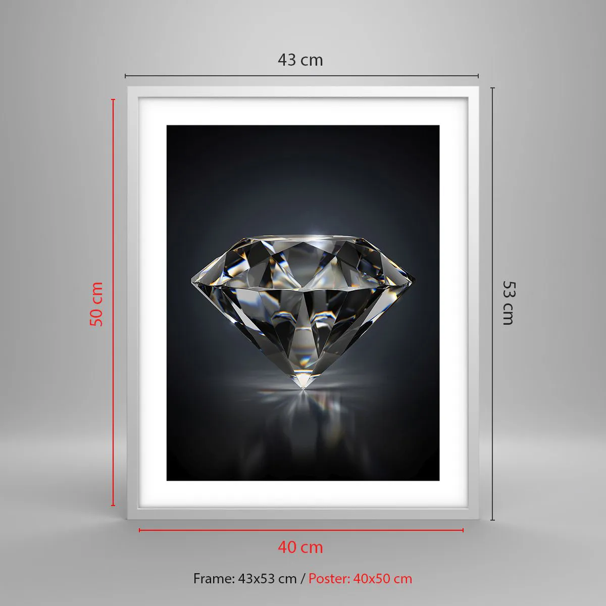 Plakát v bílém rámu - Best girls friend - 40x50 cm