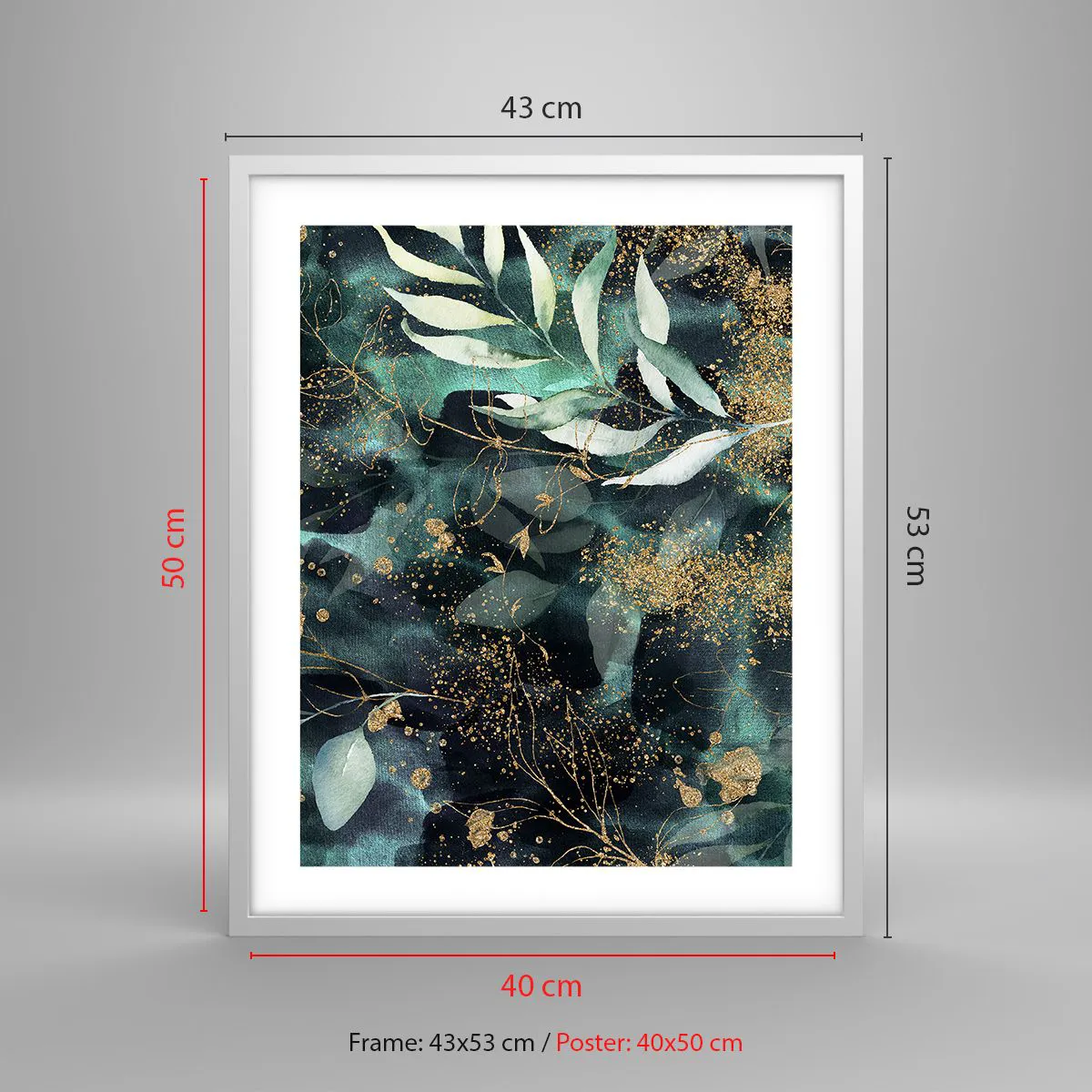 Poster in een witte lijst - Magische tuin - 40x50 cm