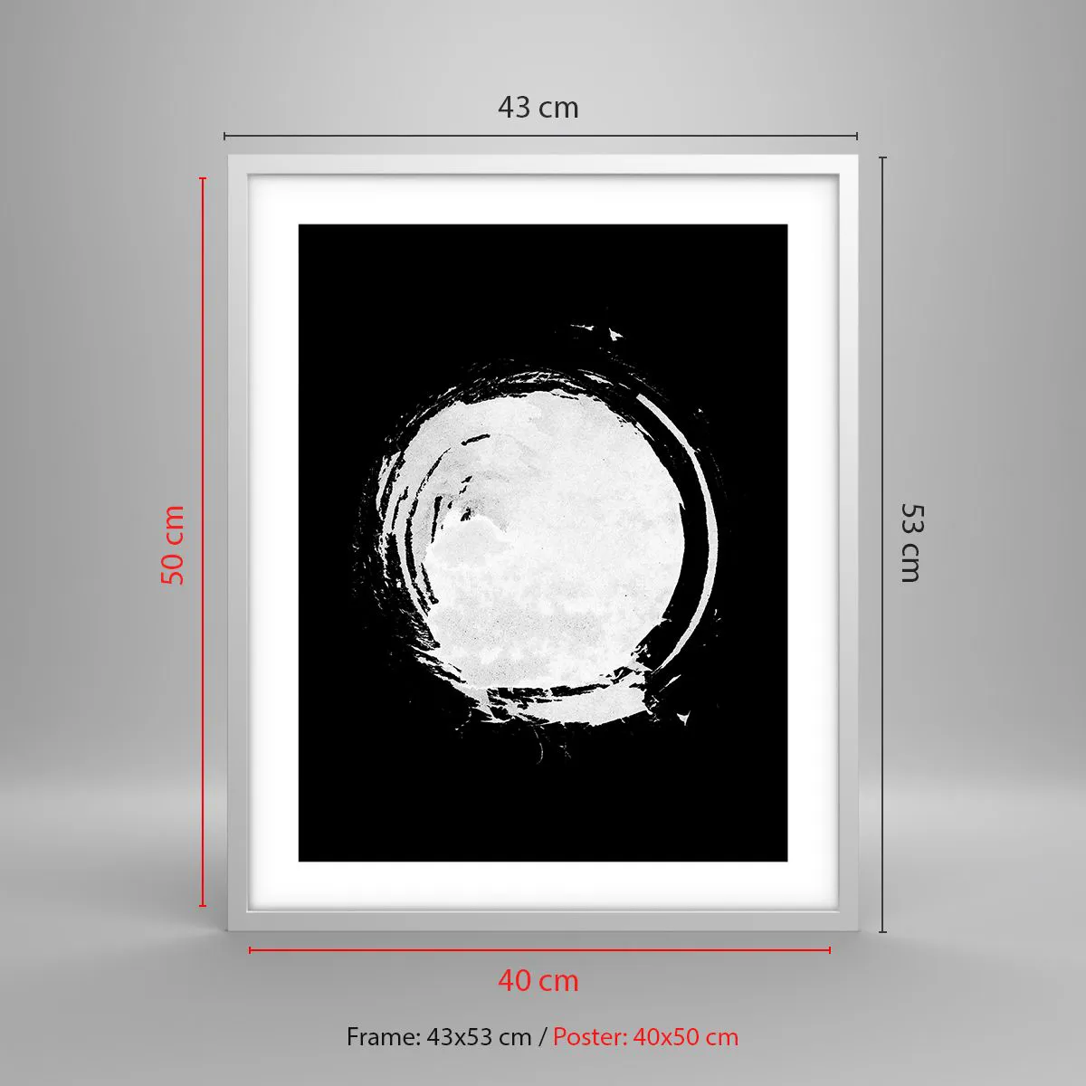 Affiche dans un cadre blanc - Poster - Belle sortie - 40x50 cm