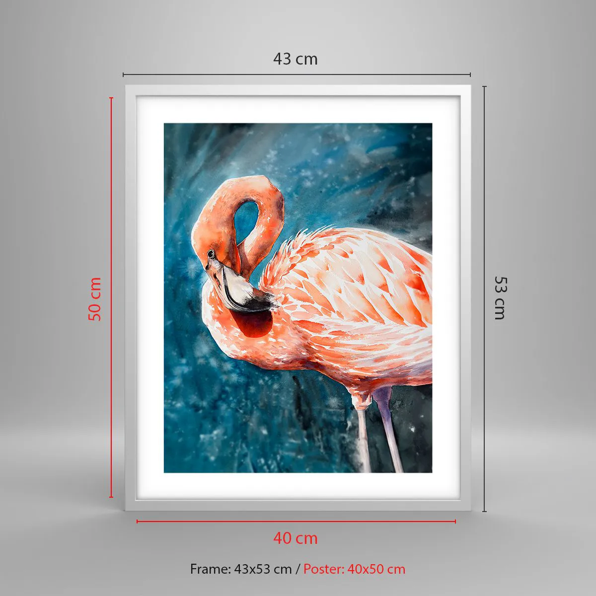 Affiche dans un cadre blanc - Poster - Décoratif par nature - 40x50 cm