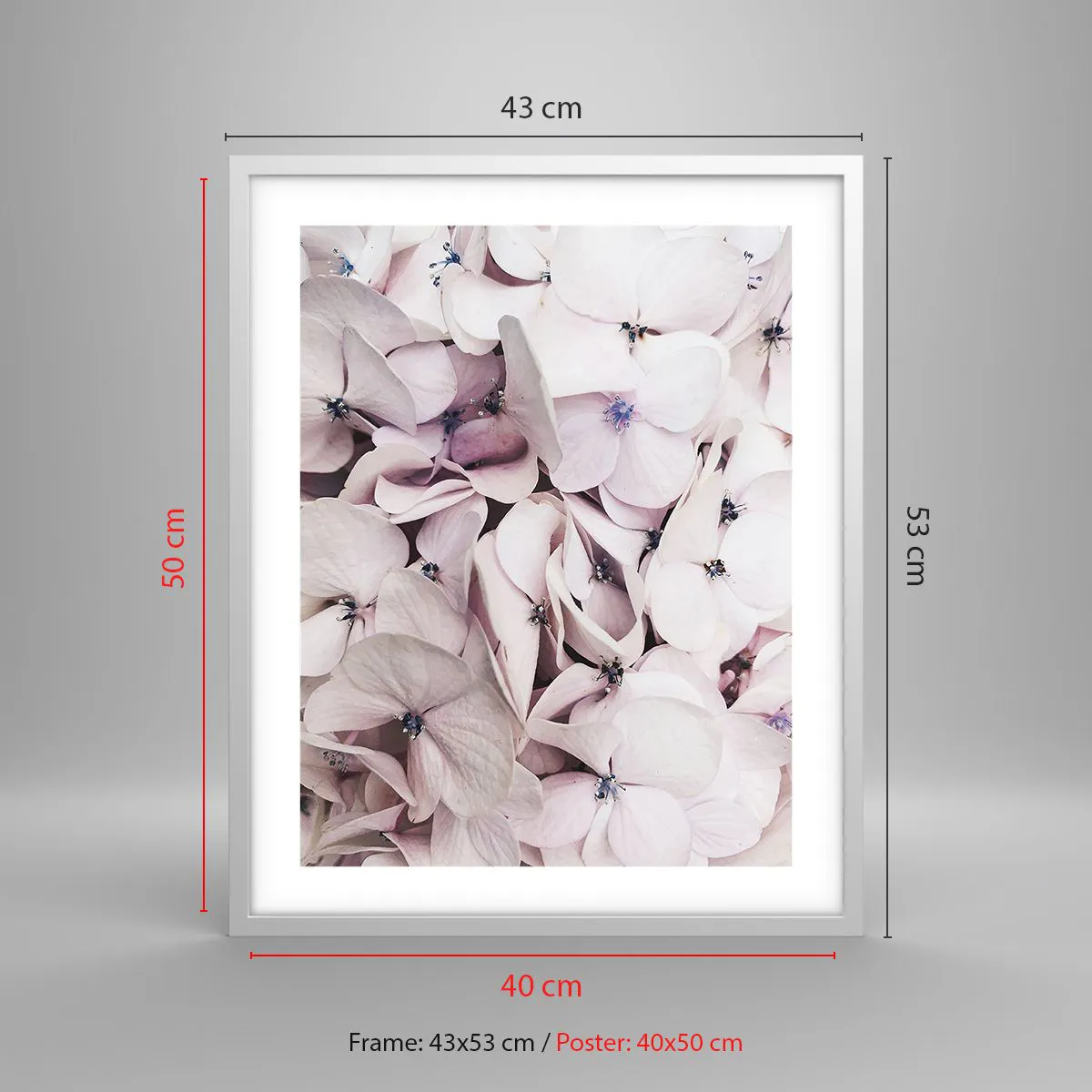 Poszter fekete keretben - A virágok áradatában - 40x50 cm