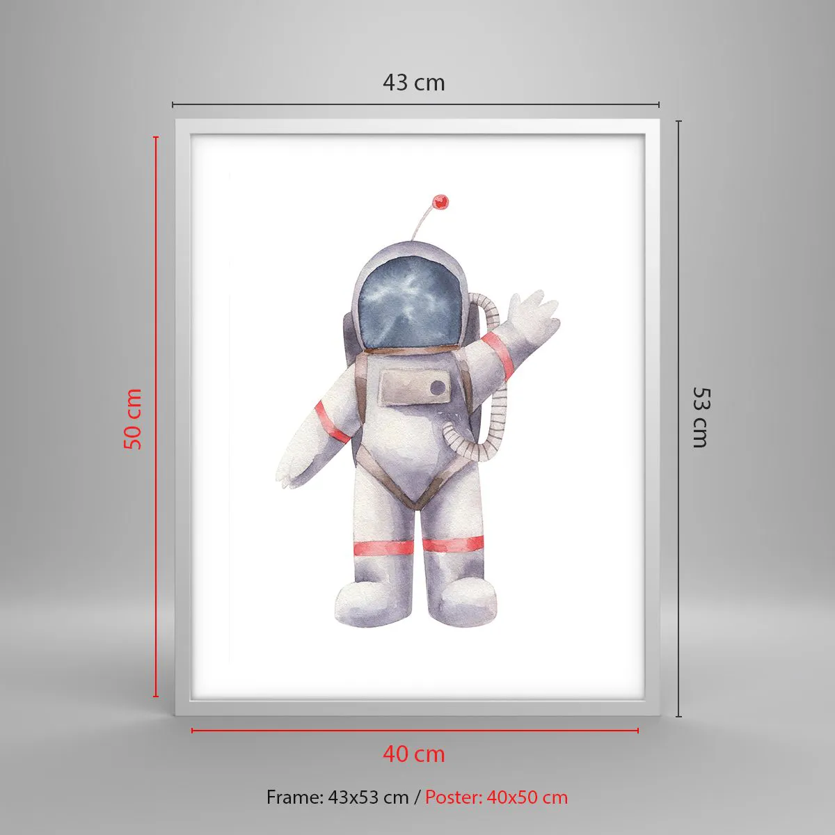 Plakat w białej ramie - To na razie! - 40x50 cm