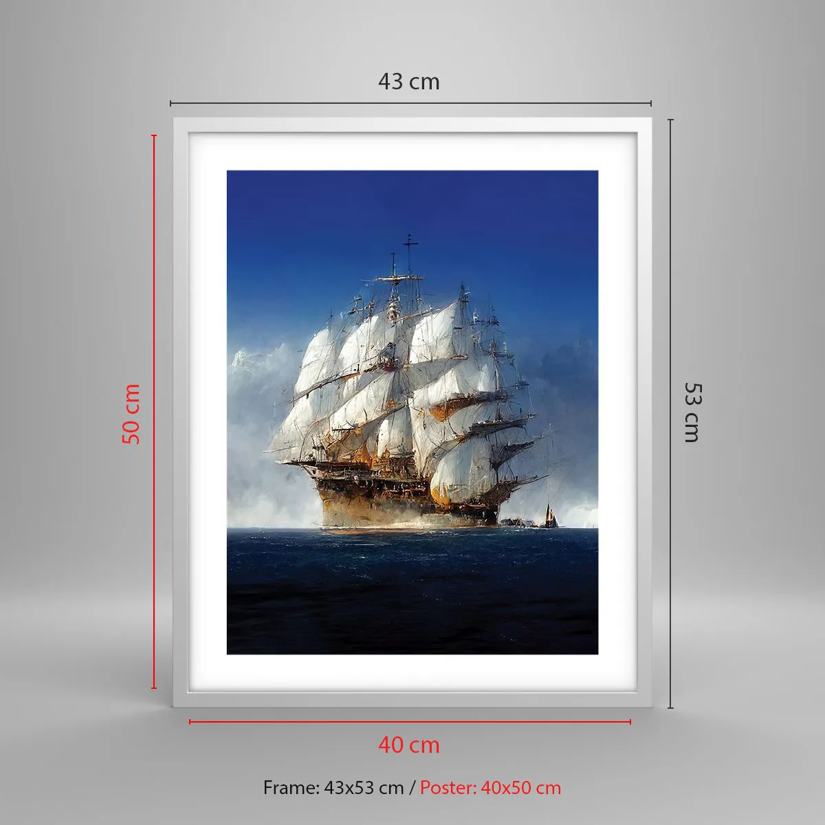 Poster in white frmae - The Great Glory! - 40x50 cm