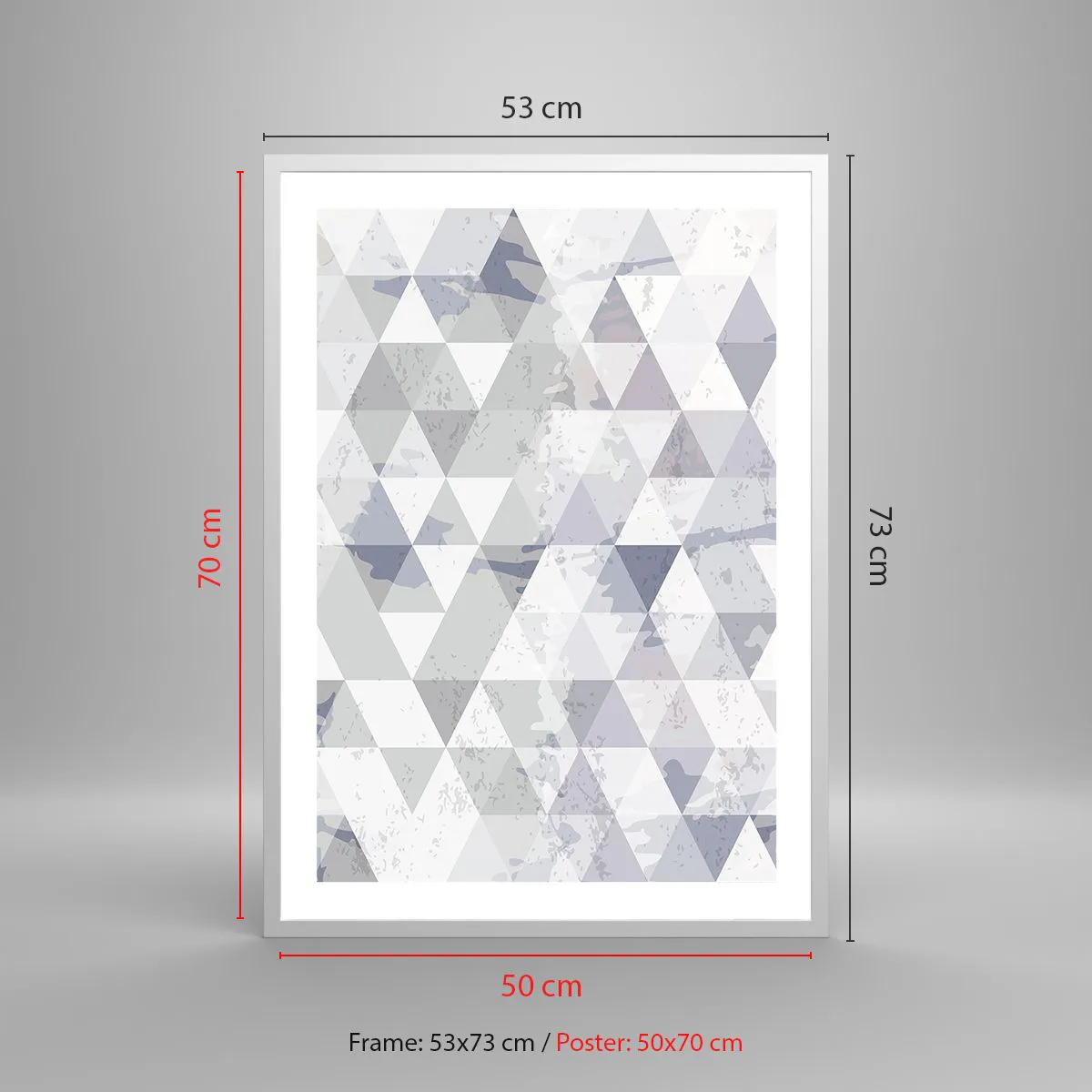 Poster in einem weißen Rahmen - Im Rhythmus auf drei - 50x70 cm