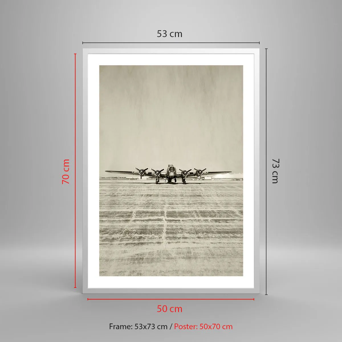 Poszter fekete keretben - Mint mindig készen - 50x70 cm