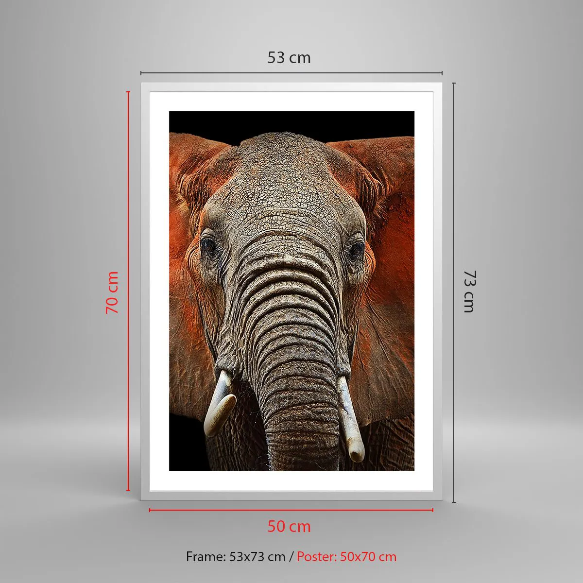 Poster in einem weißen Rahmen - Ich bin wild und du? - 50x70 cm