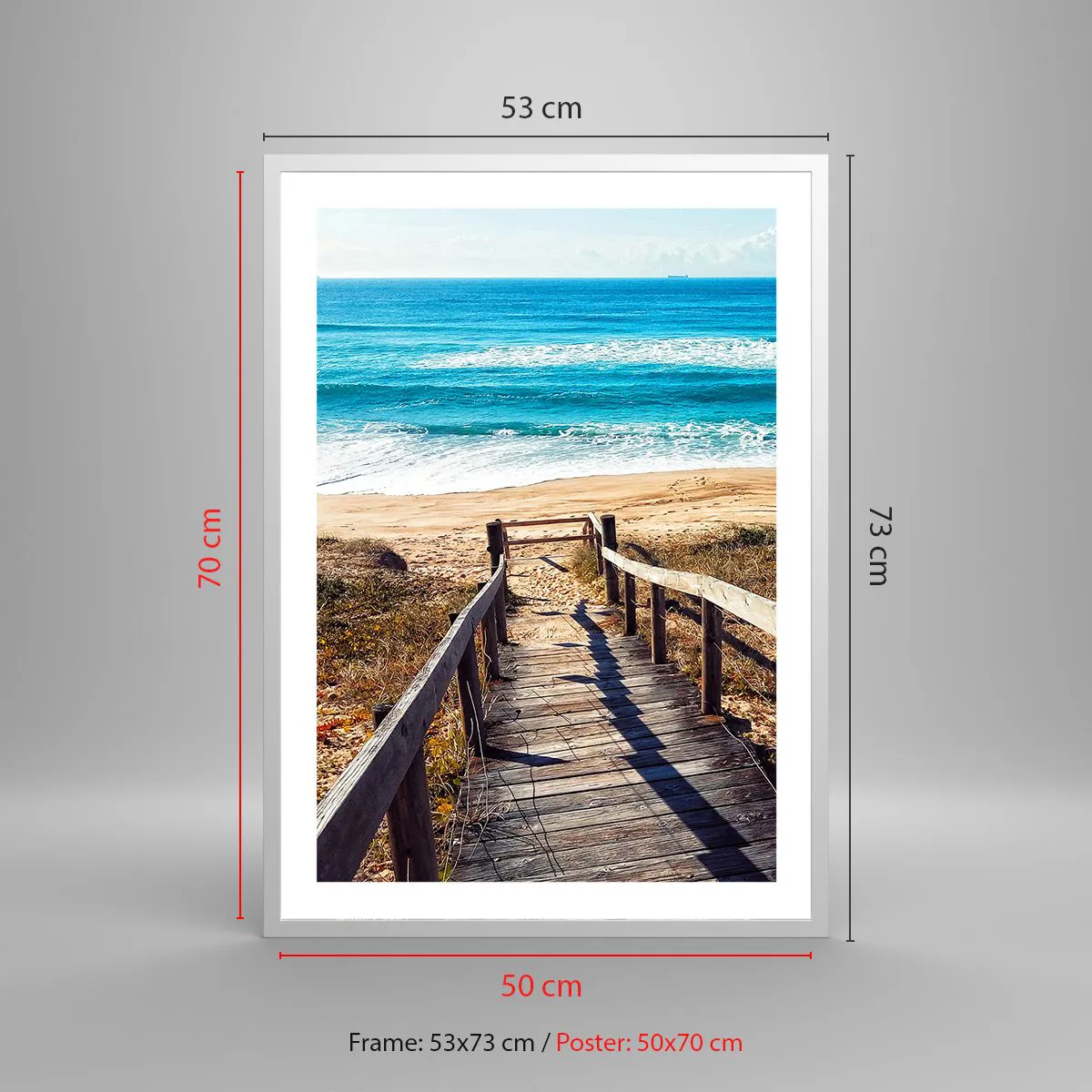 Affisch i vit ram - Spring! - 50x70 cm