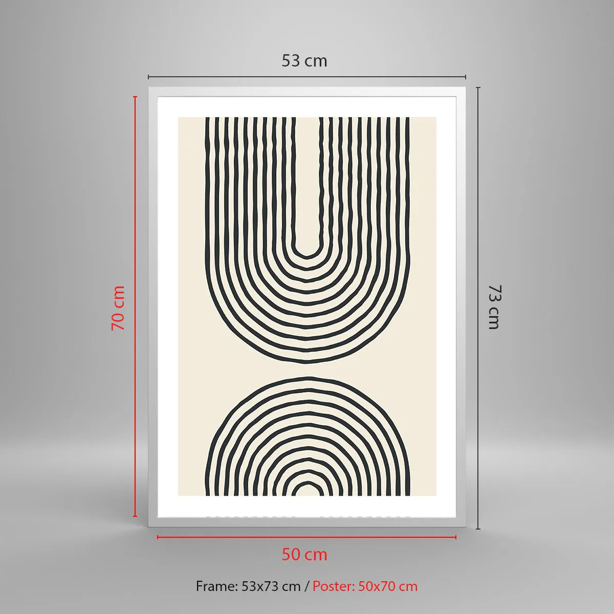 Poster in cornice bianca - Tra un attimo... - 50x70 cm