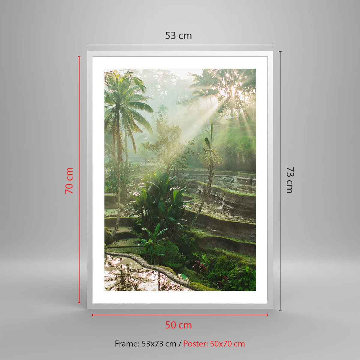 Poszter fekete keretben - Felnőni a napon - 50x70 cm