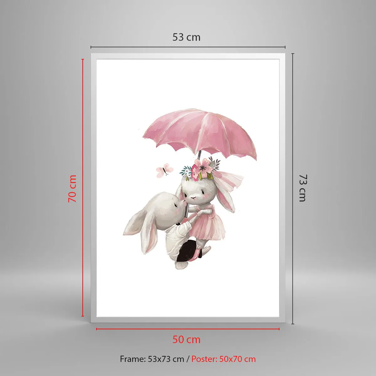 Plagát v bielom ráme - To je láska - 50x70 cm