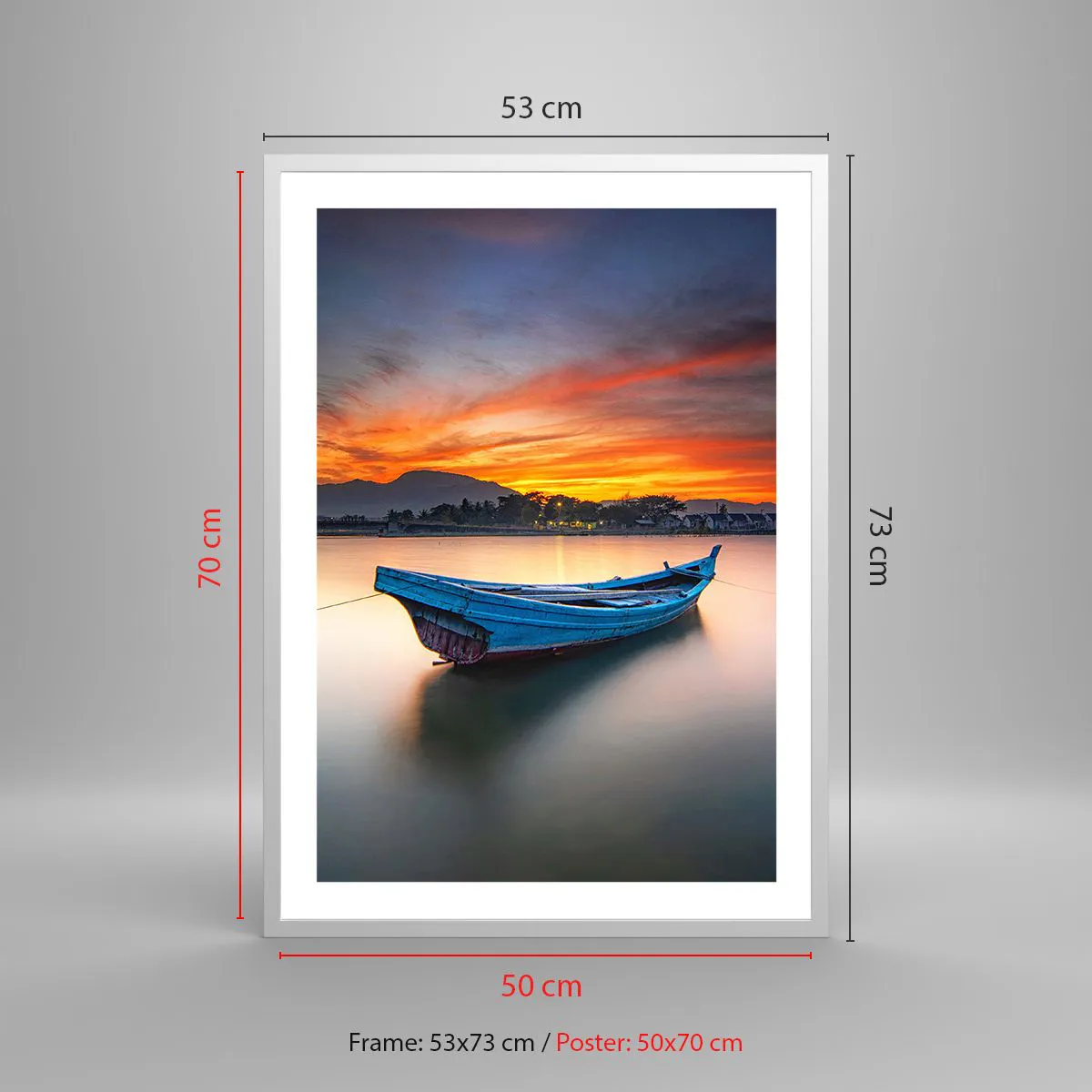 Poster în ramă albă - O noapte bună înainte - 50x70 cm