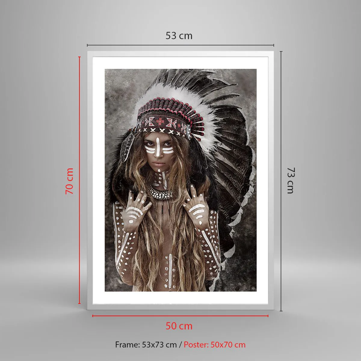 Poster in white frmae - Secret of the Power of the Tribe - 50x70 cm